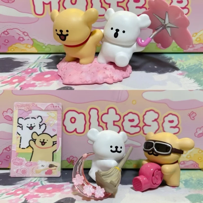

Funism Authentic Maltese Romantic Cherry Blossom Series Blind Box Toys Surprise Mystery Box Dolls Figure Cute Girls Gifts