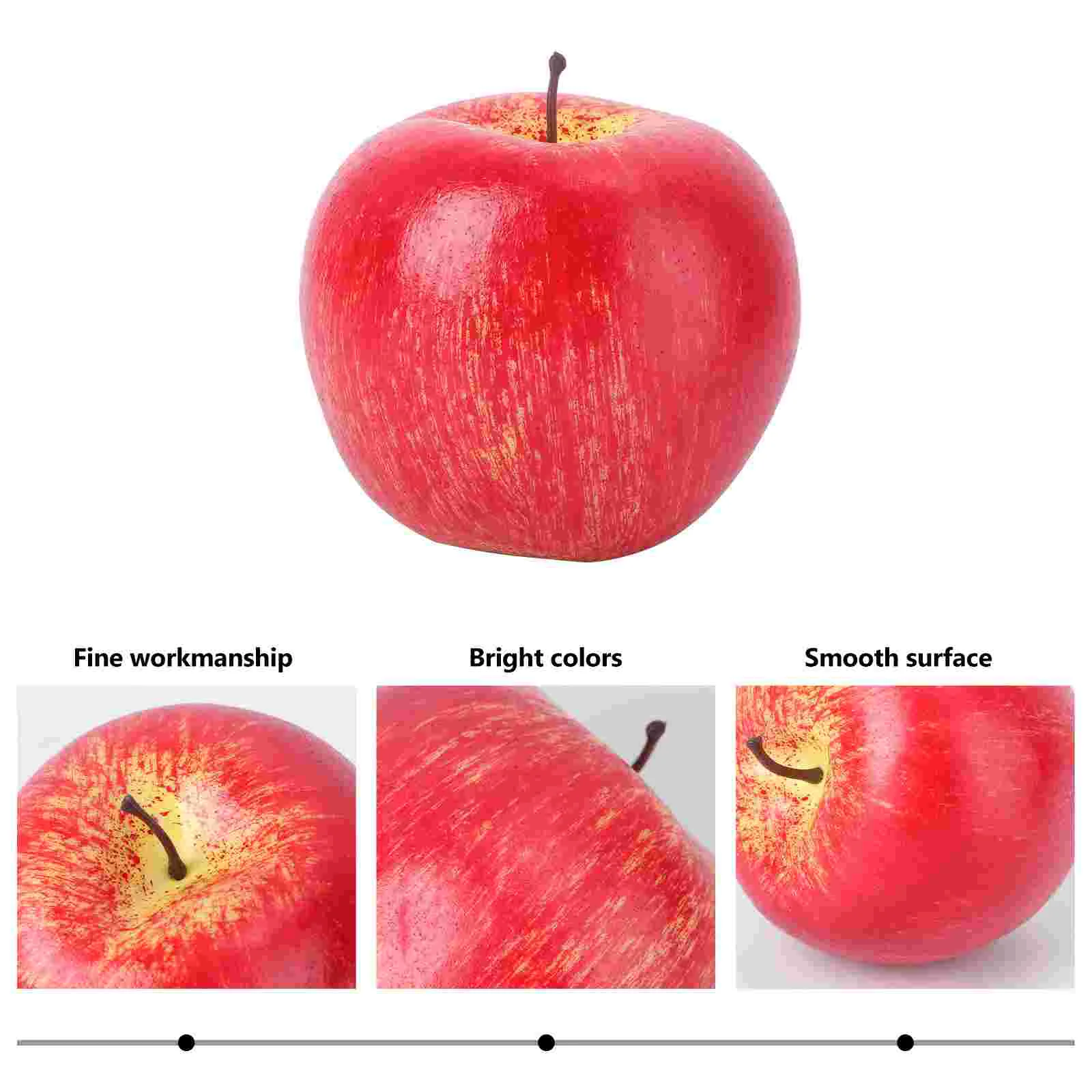 Fake Apples Christmas Dinner Table Decor Artificial Decorations Outdoor Fruit Large Props