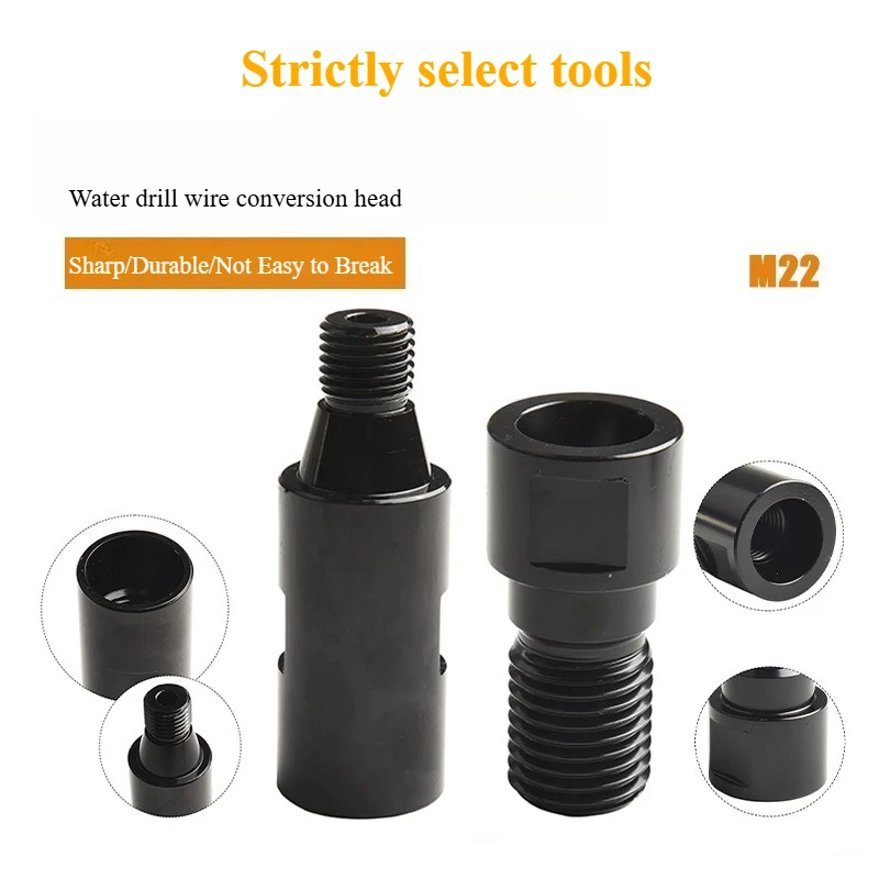 M22 to 1-1/4-7 UNC Thread Adapter Water Drill Connector Diamond Core Drill Thread Conversion Accessory
