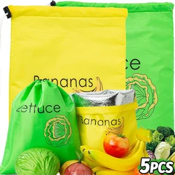 Food Preservation Bag Reusable Lettuce Banana Keeps Food Fresh Bundle Pocket Refrigerator Organizer Vegetable Fruit Storage Bags