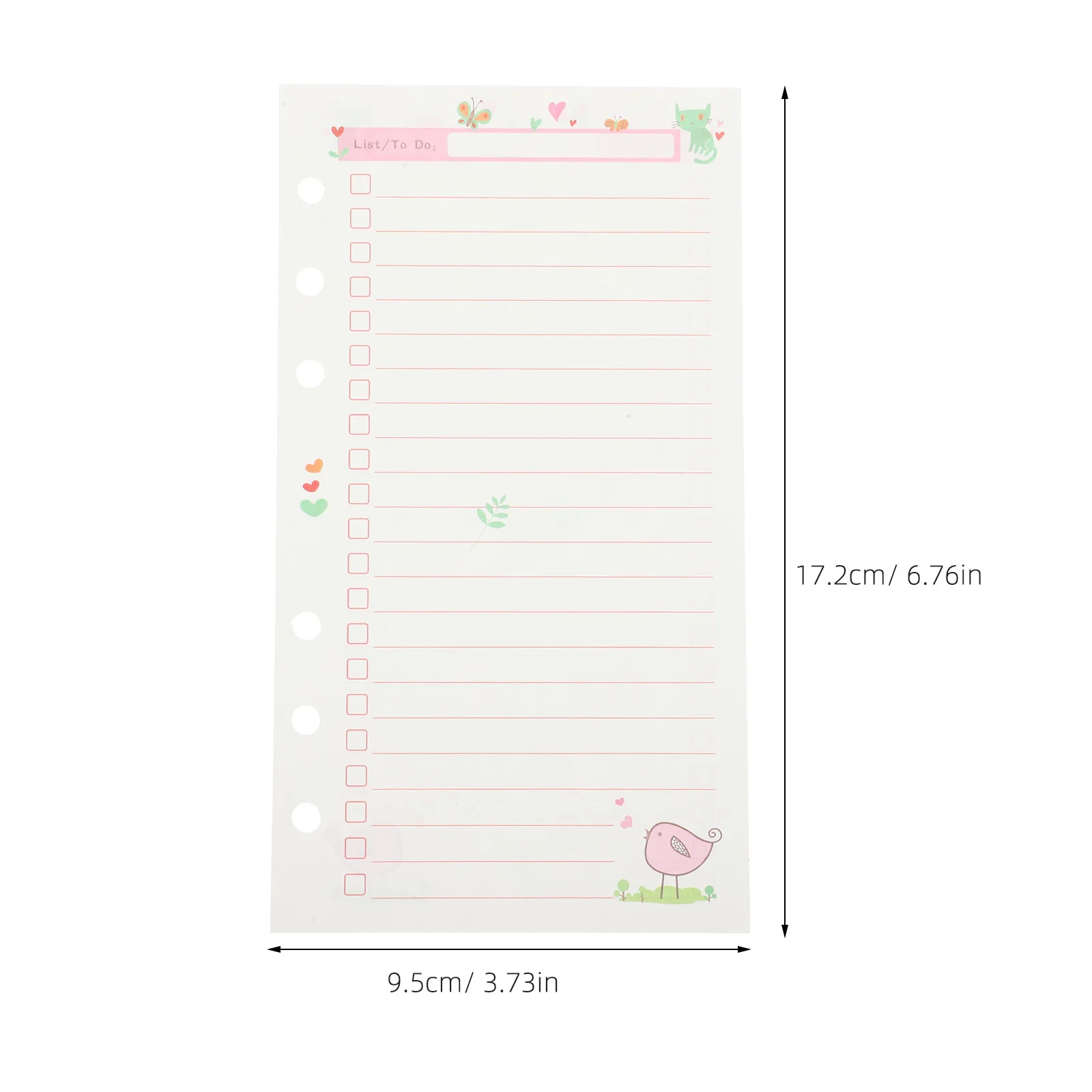 Notepad Refill Paper A6 Replacement Sheets for Loose Leaf Notebook Thick Flat Smooth for Planner Binder Journal Writing Drawing