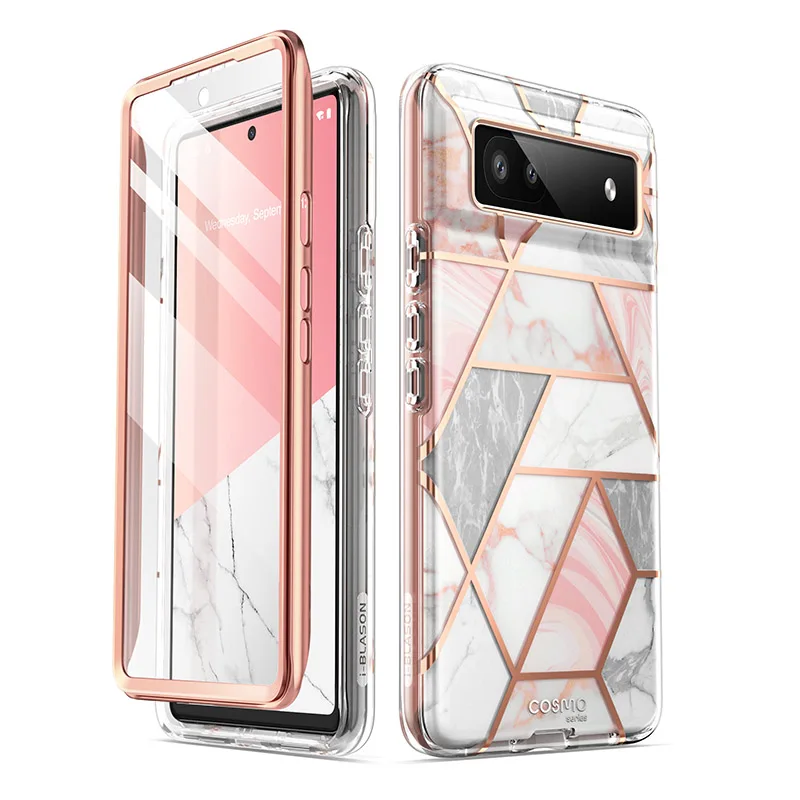 For Google Pixel 6A Case (2022 Release) I-BLASON Cosmo Slim Full-Body Stylish Protective Case With Built-in Screen Protector