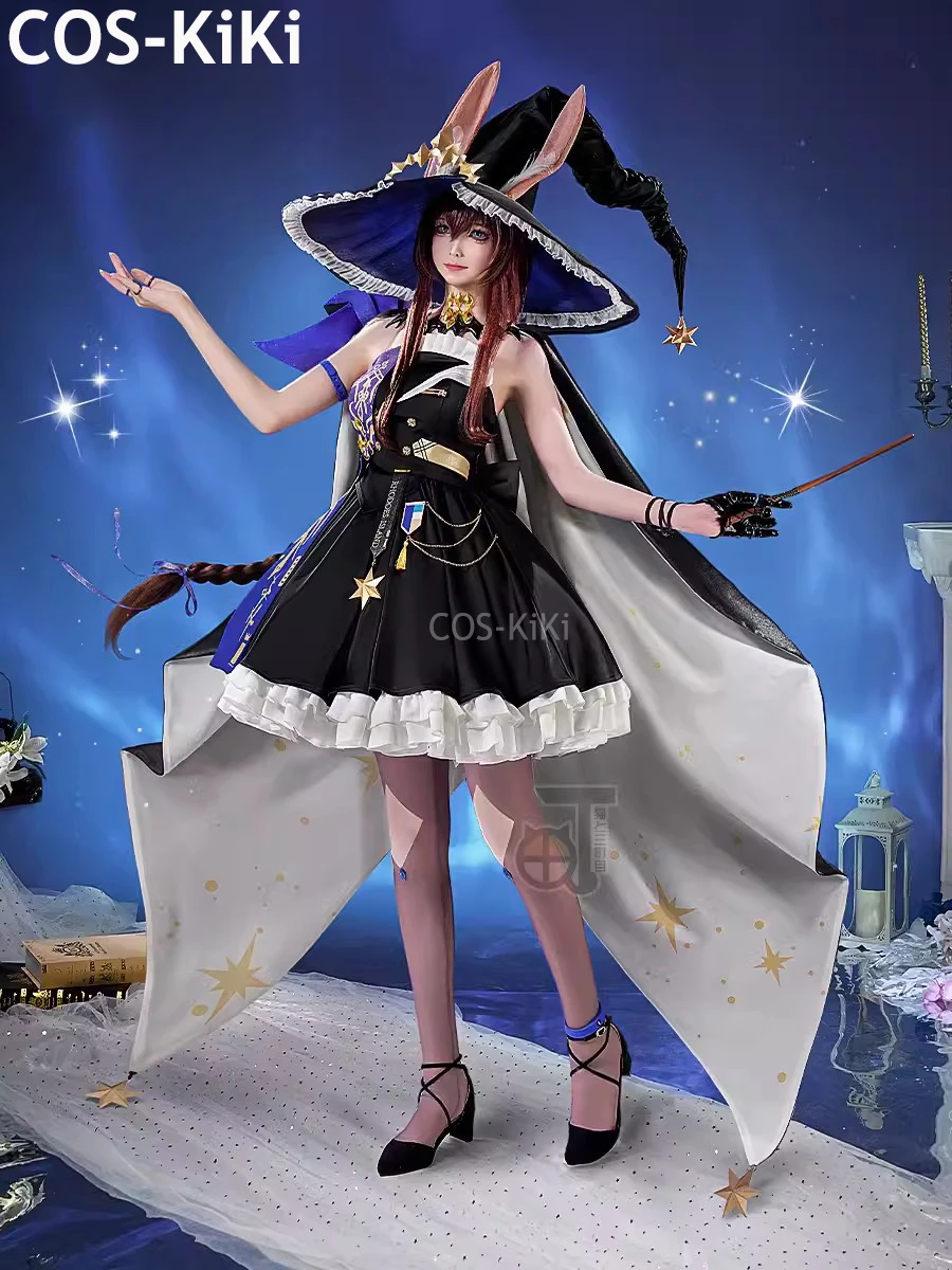 COS-KiKi Arknights Amiya AMBIENCE SYNESTHESIA Game Suit Gorgeous Dress Cosplay Costume Halloween Party Role Play Outfit Women