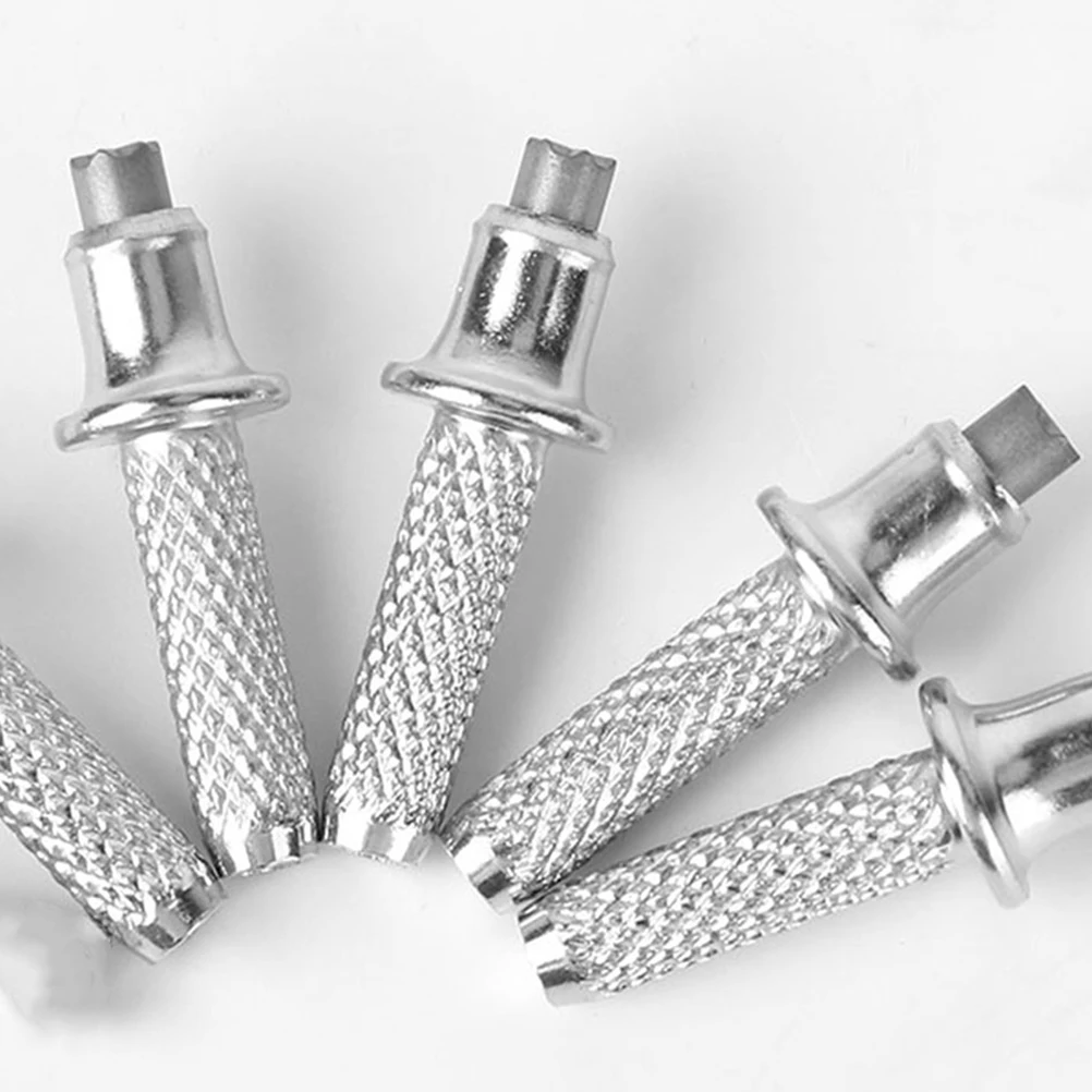 

5pcs Trekking Tips Replacement Durable Tungsten Steel Silver Hiking Trekking Pole Tips Accessories Walking Stick Parts