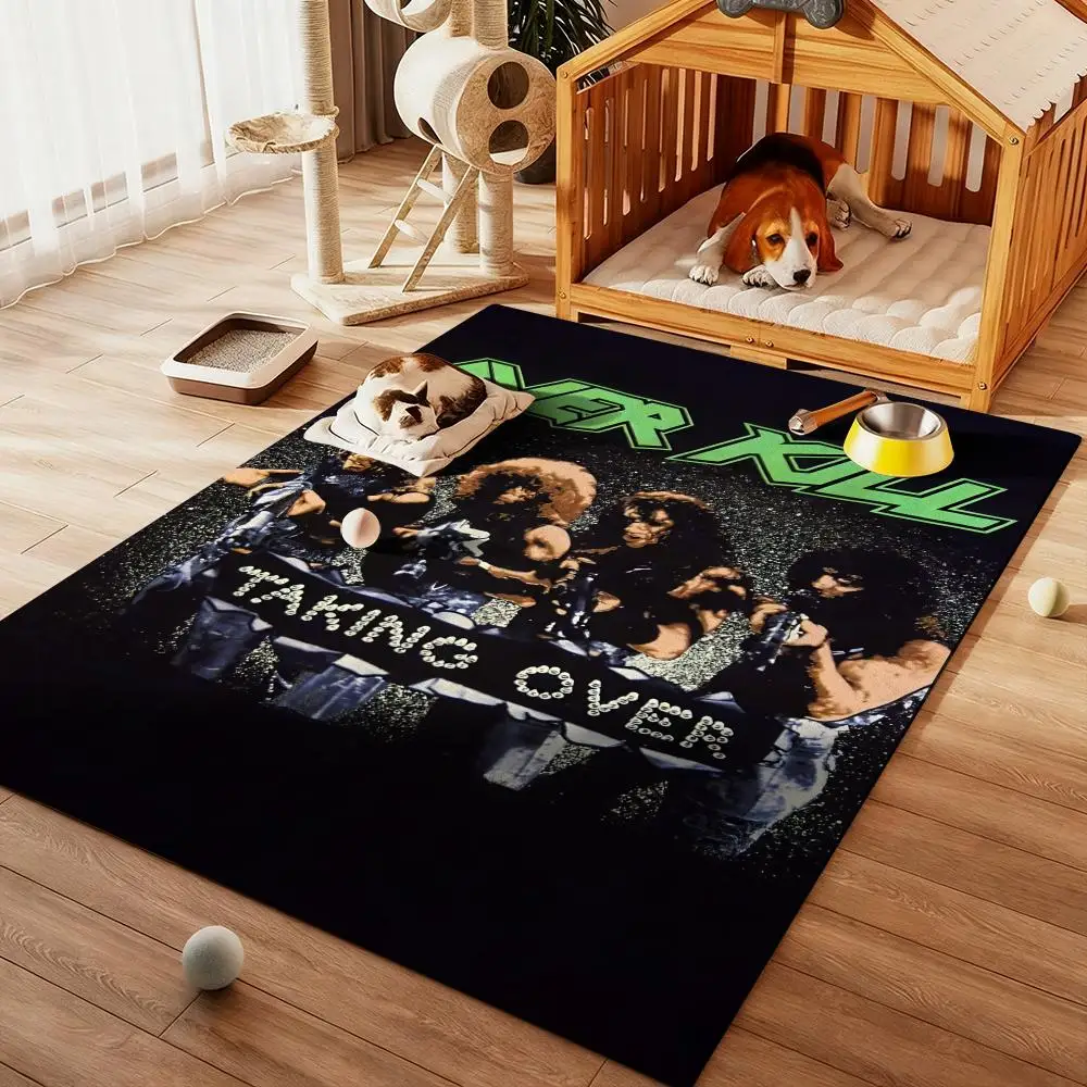 

O-overkills Heavy Rock Band Floor Mat Diatom Bath Mat Absorbent Quick Dry Non-Slip TPR Backing Soft Plush Draining Rugs