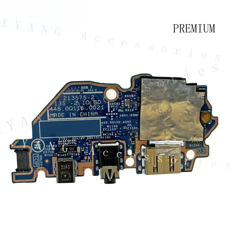 N+ Original For Lenovo Thinkbook 13S G4  Laptop USB Power On Board 448.0Q116.0021 213575-2 100% Tested Fast Shipping