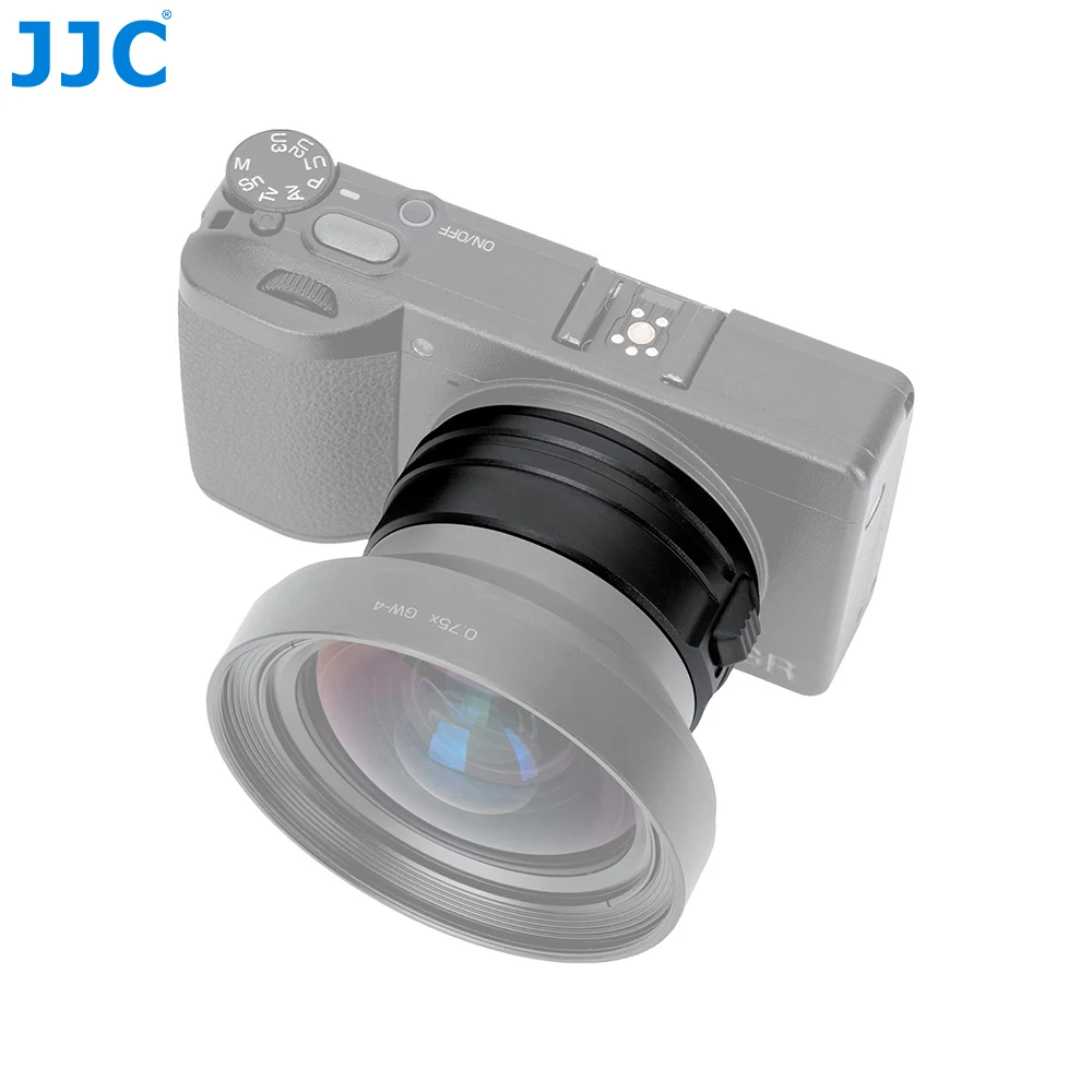 JJC AR-GR4B filter adapter for Ricoh GR IV GR IV HDF GR IV Monochrome For Ricoh GW-4 wide-angle lens or 49mm filter