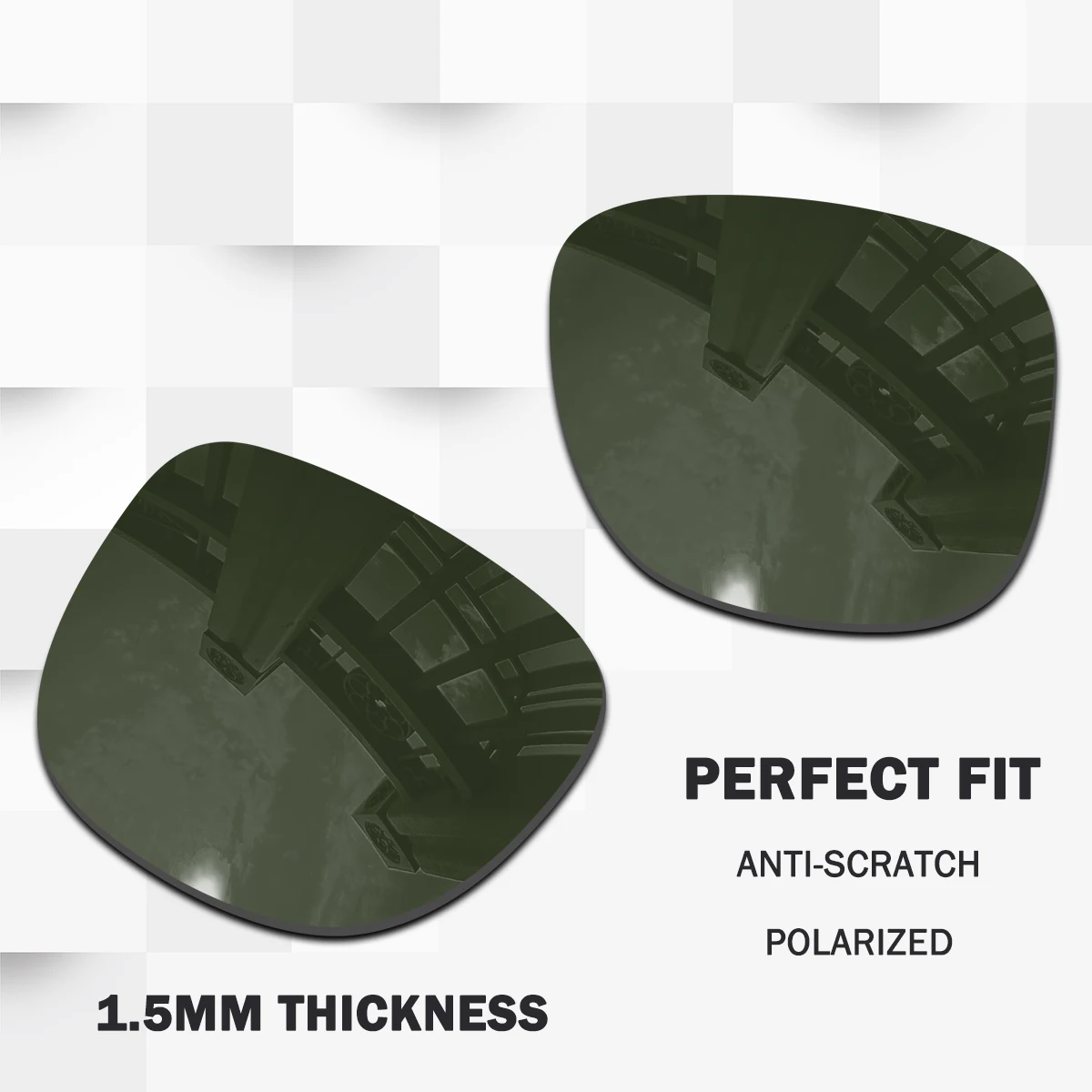 

100% UV Protection Polarized Replacement Lenses for RB4181 57mm Sunglasses 100% UV Protection - Multiple Color Options