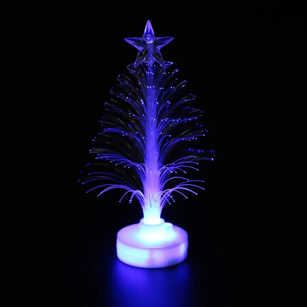 LED Fiber Optic Nightlight Christmas Tree Lamp Light Creative Star Christmas Tree Light Xmas Decoration Night