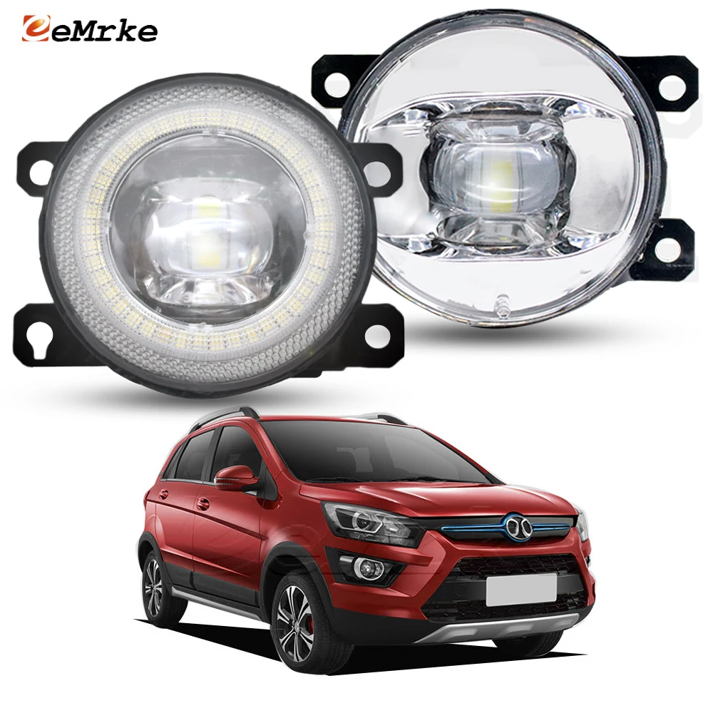 

30 Вт светодиодные противотуманные фары заводская замена для Baic X25 X35 X55 ангельский глаз диафрагма дневные ходовые огни внешние аксессуары