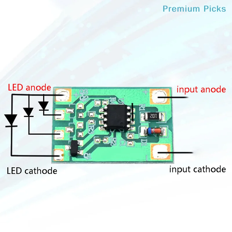 portable3V6V12V Slow Breathing Light Module 3-way 300mAh LED Blinking Light for Desktop Lamps and Custom Lighting Solutions