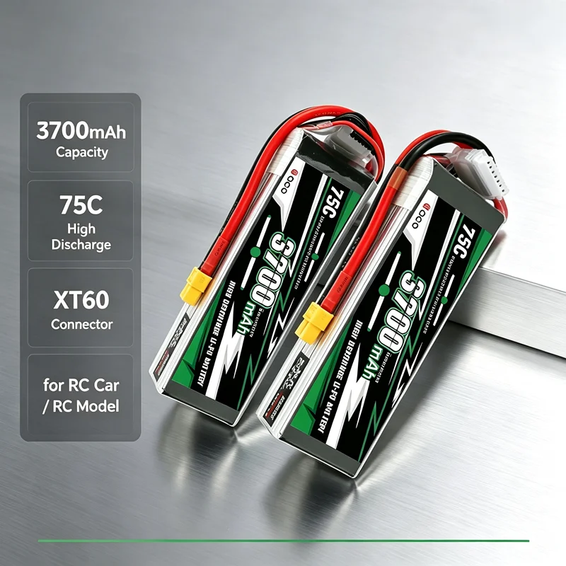Original Gens ACE 3700mAh 75C 22.2V Lipo Battery For RC Helicopter Quadcopter FPV Racing Drone Parts With XT60 Plug 6S Battery