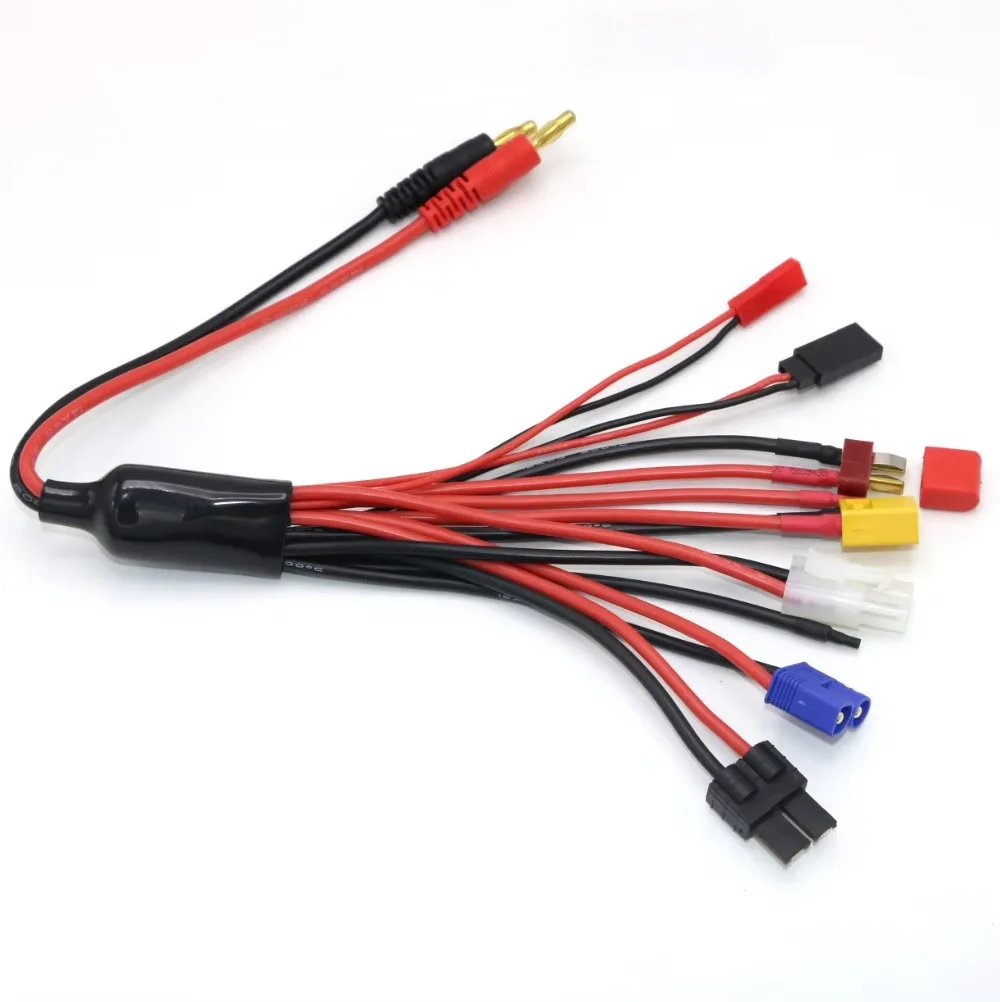 10pcs-multifunzione-8-in-1-cavo-di-ricarica-4mm-spina-a-banana-a-ec3-xt60-trx-tamiya-deans-rc-connettore-per-imax-b6-lipo-batteria-char