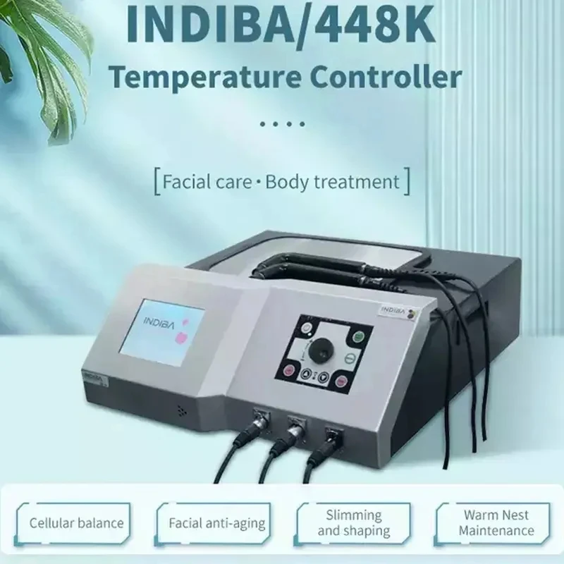 INDIBA-máquina de adelgazamiento corporal de belleza profunda, dispositivos de Estiramiento facial, sistema R45 de piel, RF, alta frecuencia, 448KHZ, pérdida de peso, tecnología española