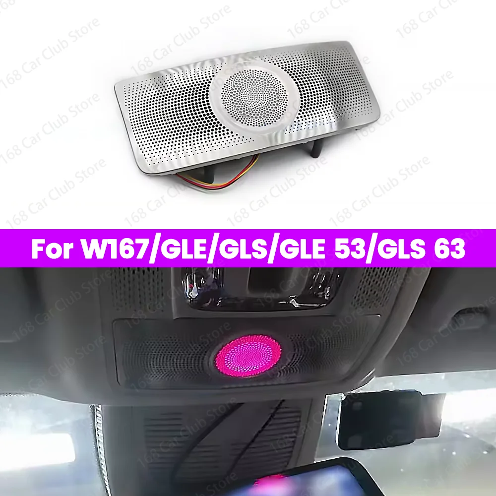 

For Mercedes Benz W167 AMG GLE GLS 2020 Decorate Tweeter Speaker cover Ambient light Refit 64 Colors LED Luminous Glasses Case
