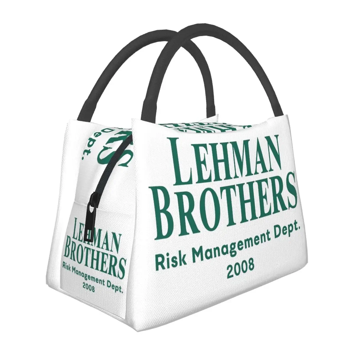 Lunch Bags Female Lehman Brothers Risk Management Department 2008 Thermal Cooler Portable Picnic Travel Canvas Tote Handbags