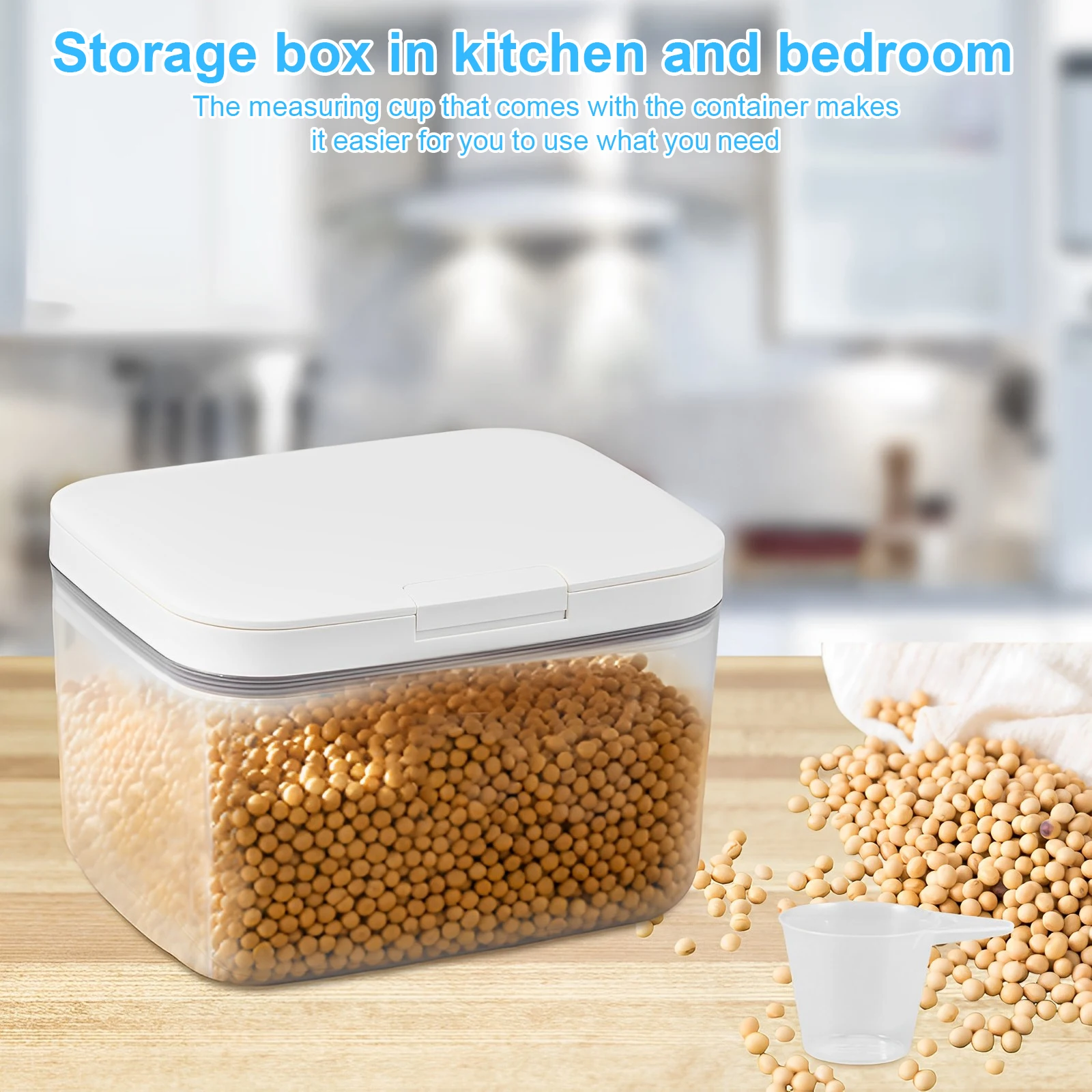 2.8L Laundry Pods Container Automatic Pop-Up Dishwasher Storage Box Large Capacity Holds Sealed Scent Beads Organizer