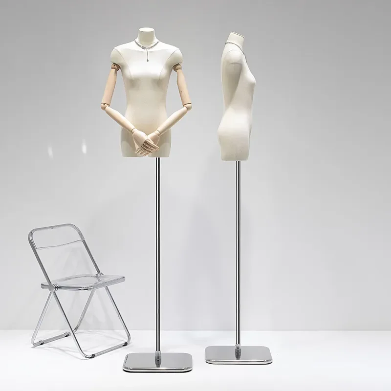 for 3rd Generation Flat Body Model Props Women Clothing Flat Chest Platform Window Display Stand Full Body Clothing Store