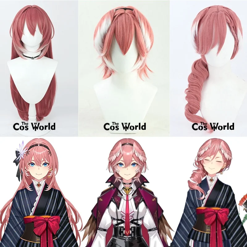 

Virtual YouTuber VTuber Hololive Takane Lui Halloween Anime Cosplay Wigs Fiber Heat Resistant Synthetic Hair + Wig Cap