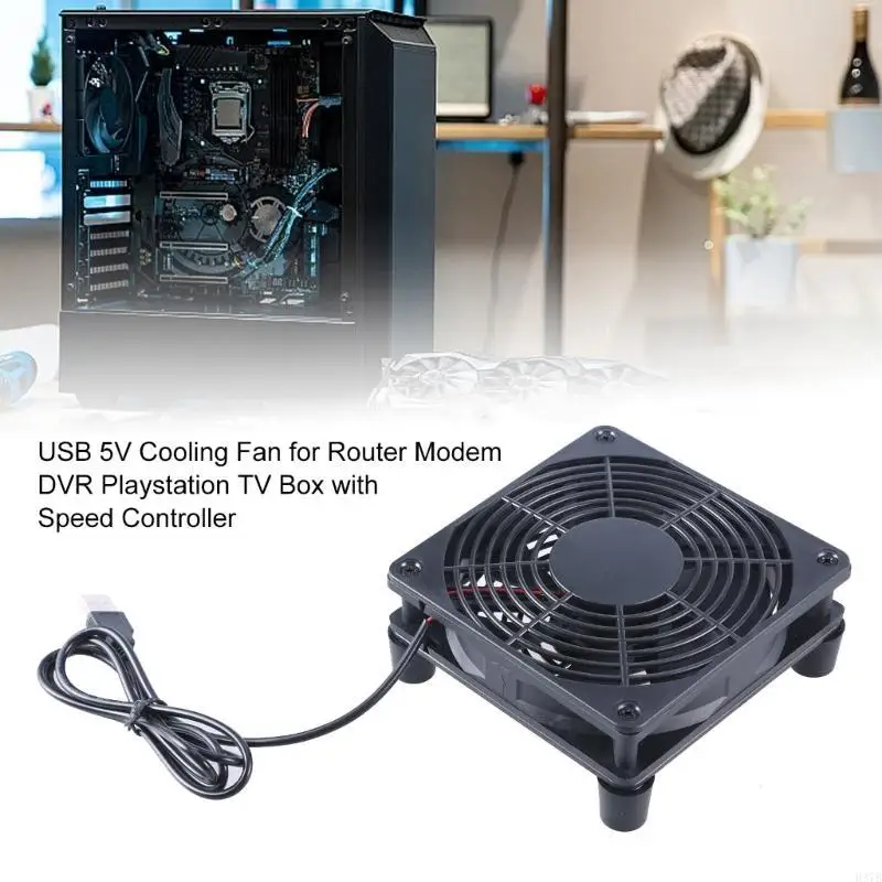 H37B 120mm USB Router Fan 12050 1500rpm Kipas Pendingin Router Komputer Untuk Penerima DVR Komputer