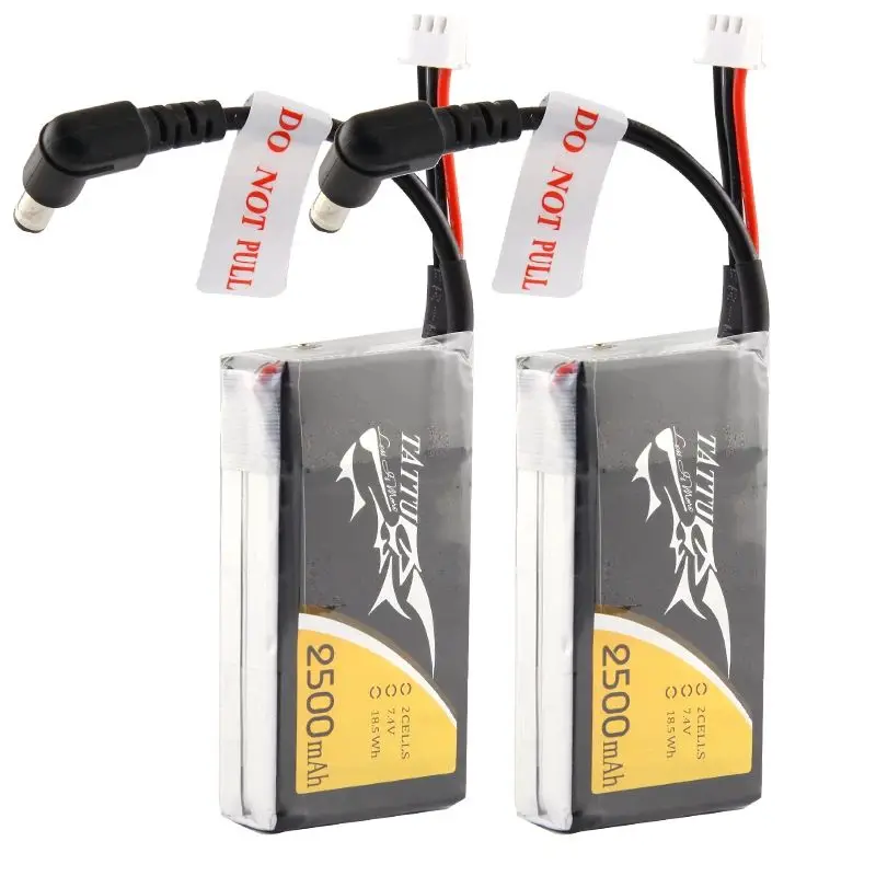 Tattu Lipo LiPo 2s 2500mAh Lipo 7.4V FPV Goggle Battery for Fatshark Goggle HDO RC Tool Accessories FPV Drone Battery