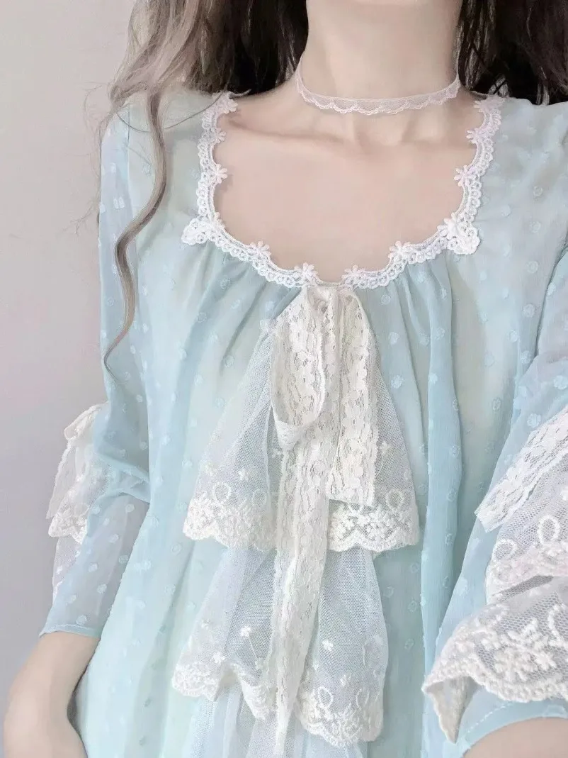 

New French Elegant 2 Piece Sets Women Casual Y2k Blouse + Mini Skirts 2000s American Outfits Japanese Kawaii Vintage 2025 Suits