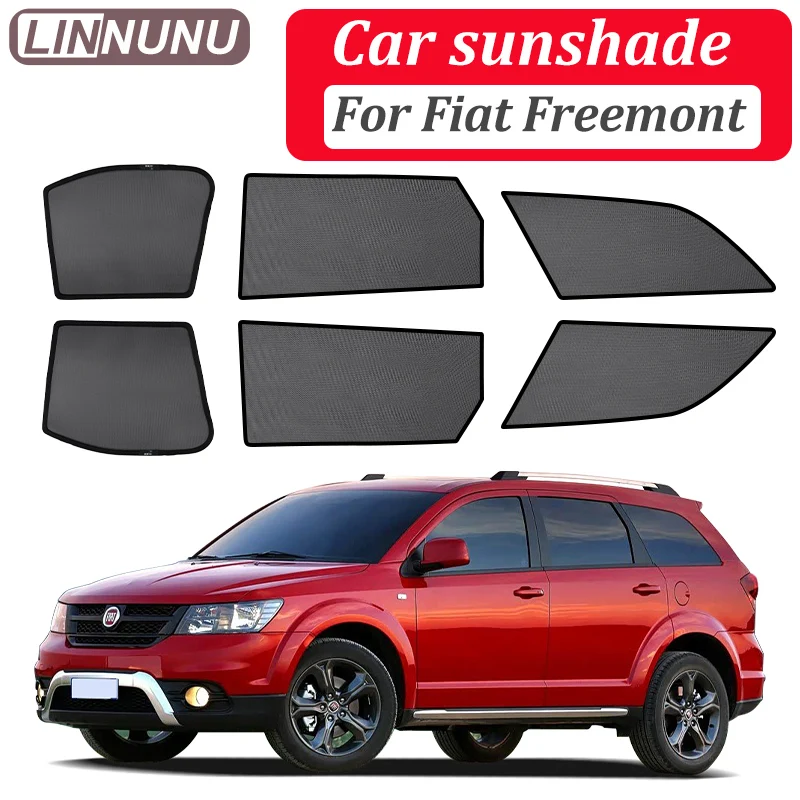 

Linnunu for Fiat Freemont Magnetic Car Sunshade Side Window Mesh Curtain Cover Summer Sun Shade Uv Protection Auto Accessories