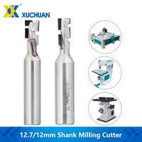 Vsharp Diamond Sprial Milling Cutter 12.7/12mm Shank PCD Corn End Mill Engraving Slotting CNC Router Bits Tool for MDF Wood Tool