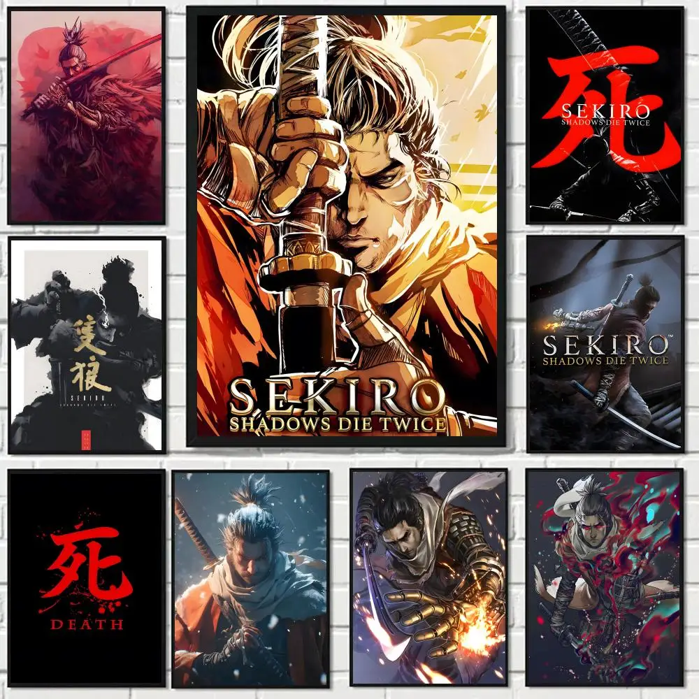 Game Sekiro Shadows Die Twice FantasY Poster HD art sticky wall waterproof home living room bedroom bar aesthetic decoration