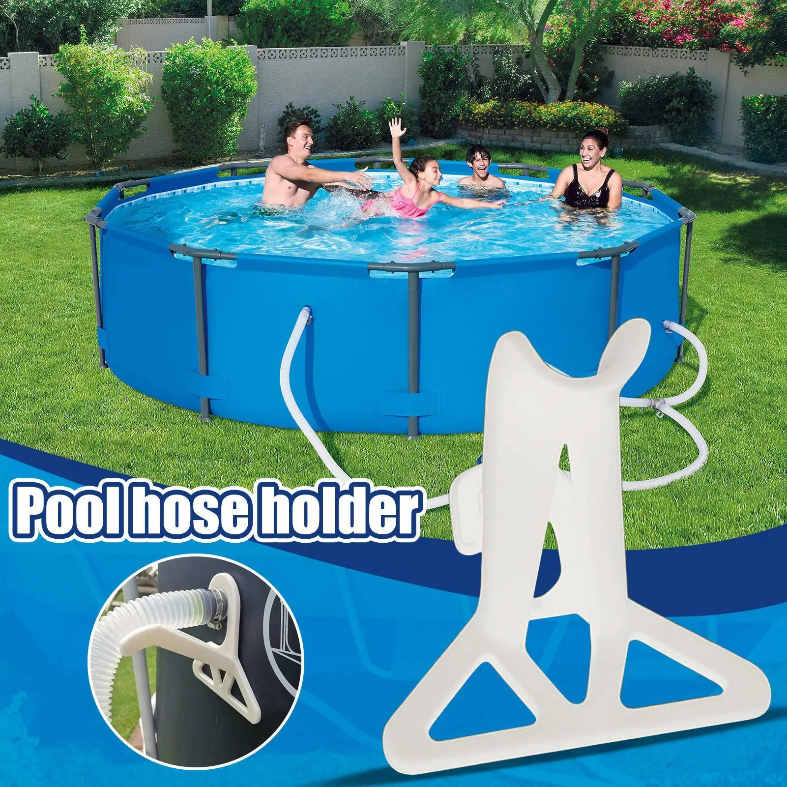 Pool Pipe Holder Easy Durable Tube Storage Hose Support Brackets for Outdoor Backyard Lawn Garden Hotel Resort Beach