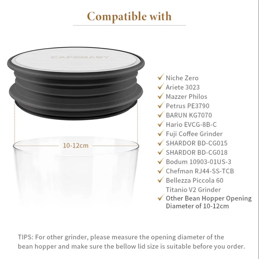 CAFEMASY Coffee Grinder Hopper Bellows Espresso Coffee Grinder Blowing Cleaning Tools For Niche Zero Grinder Accessories