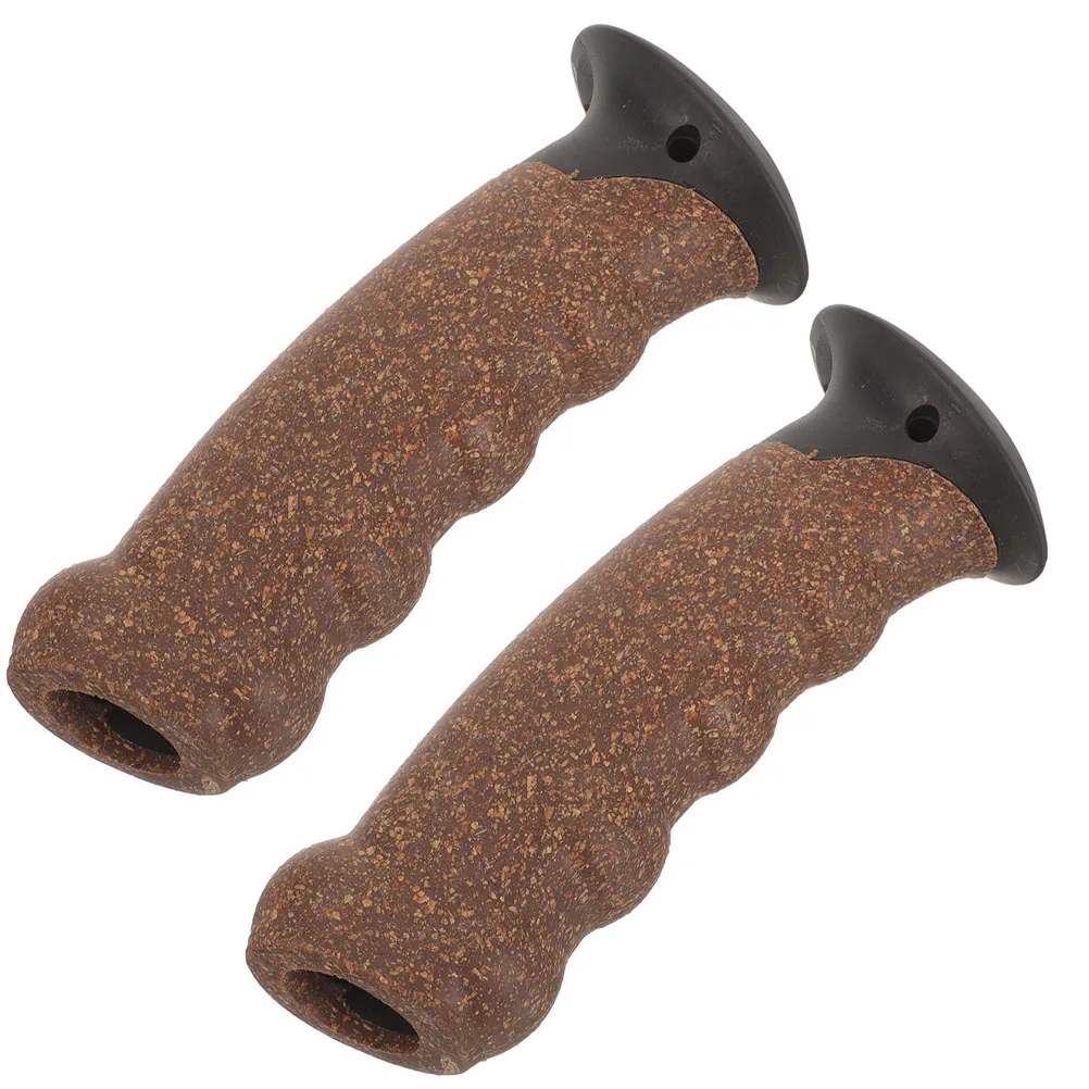 

2pcs Trekking Pole Handle Replacement Cork Grip Yellow 16mm 18mm 20mm 22mm Universal Stick Adapter Outdoor Tool