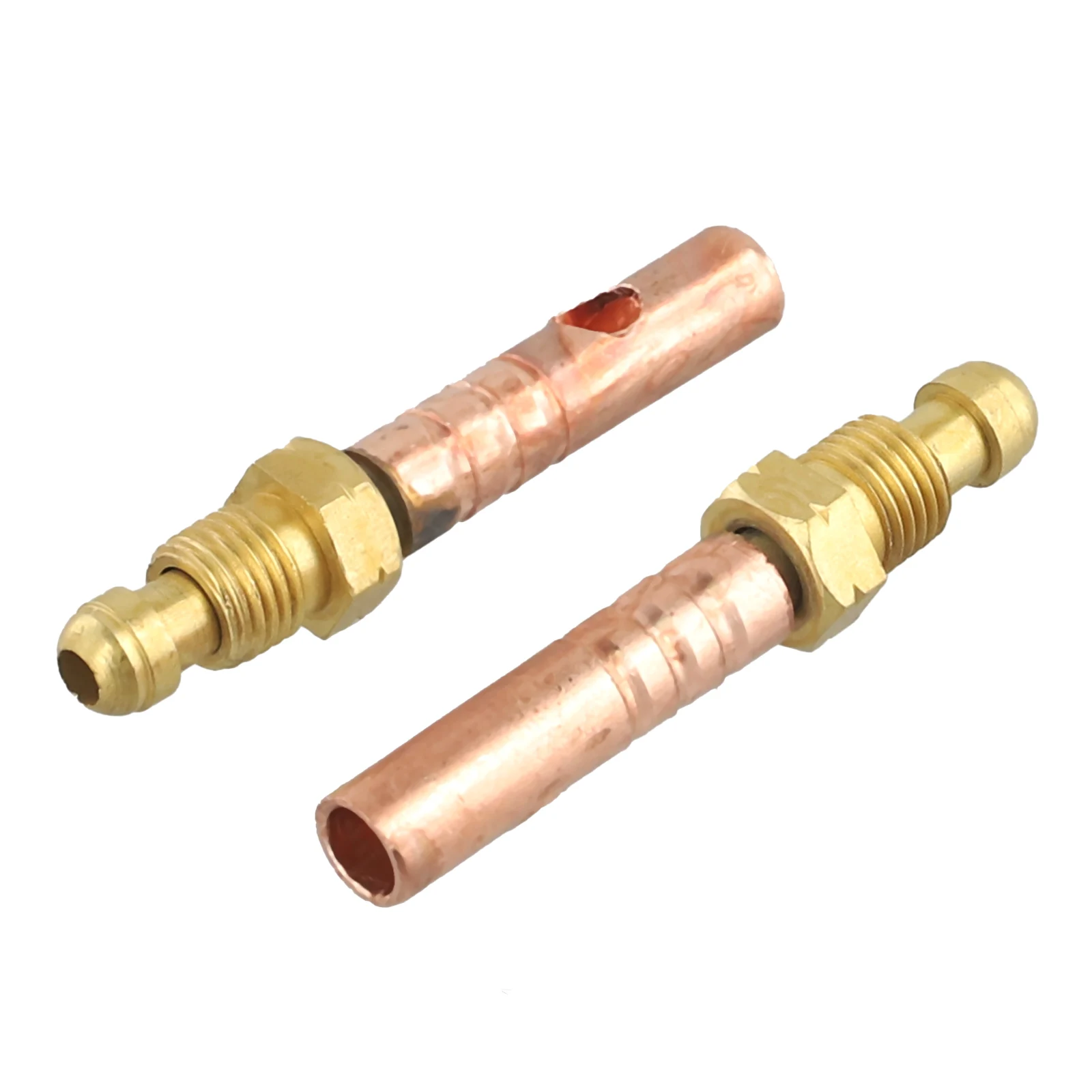 2pcs TIG Welding Torch Connector Adapter For WP18 TIG Welding Torch Copper TIG Welding Torch Head Adapter 8mm Outer 6mm Inner