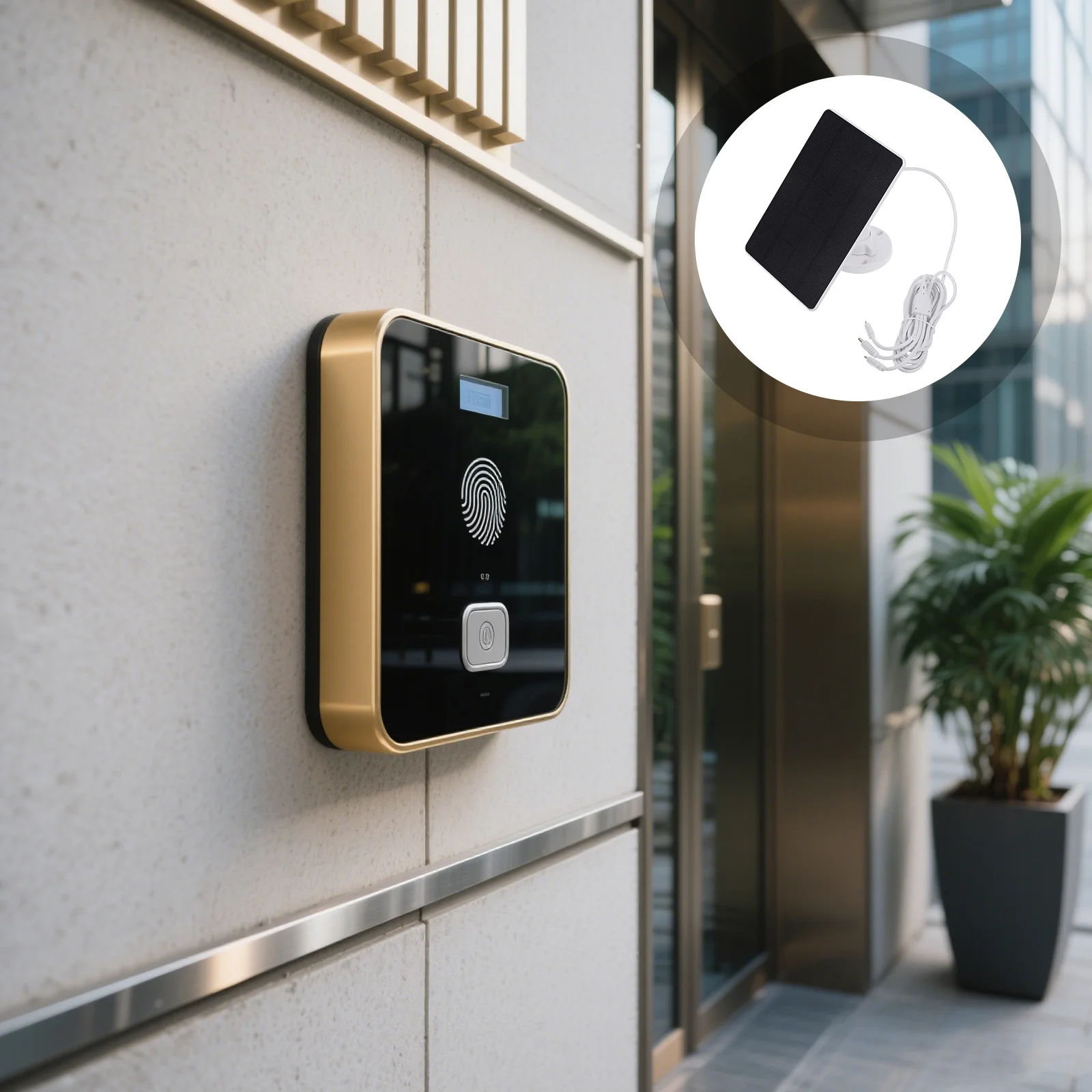 

Монокристаллический 3 Вт для камеры дверного звонка, IP65, водонепроницаемый уличный регулируемый кронштейн, панель питания, портативный комплект, дверной звонок