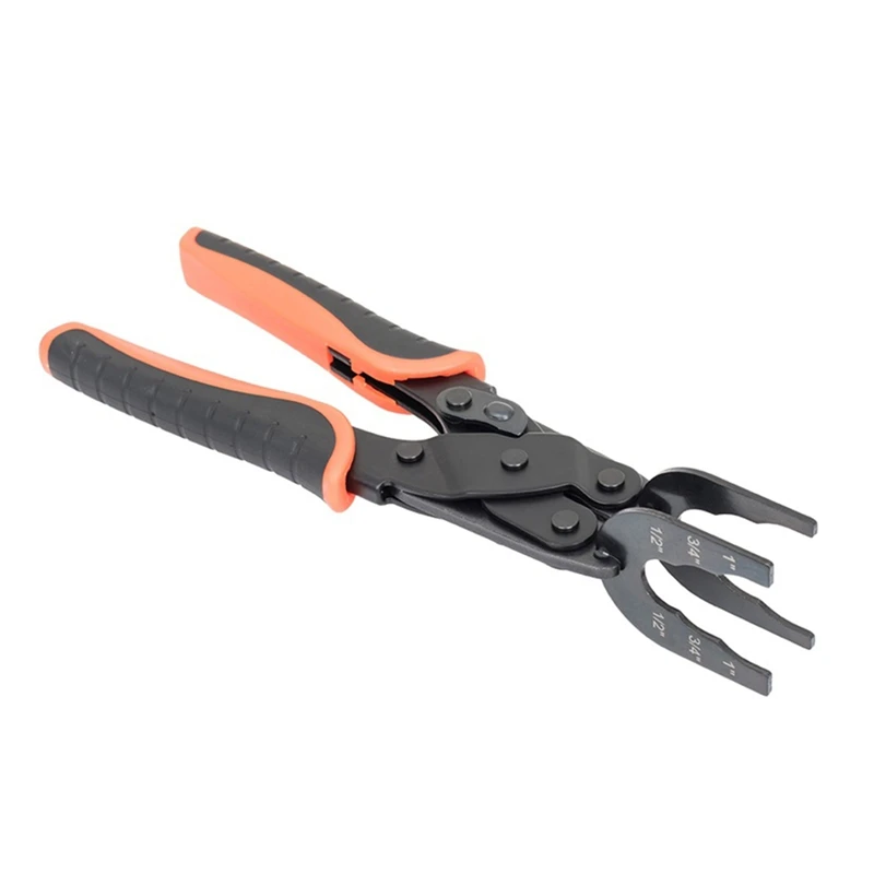 Push-Fit Disconnect Tong Tool For Easily Removing Push-To-Connect Fittings(1/2In, 3/4In, 1In), Multi-Sized Removal Tool