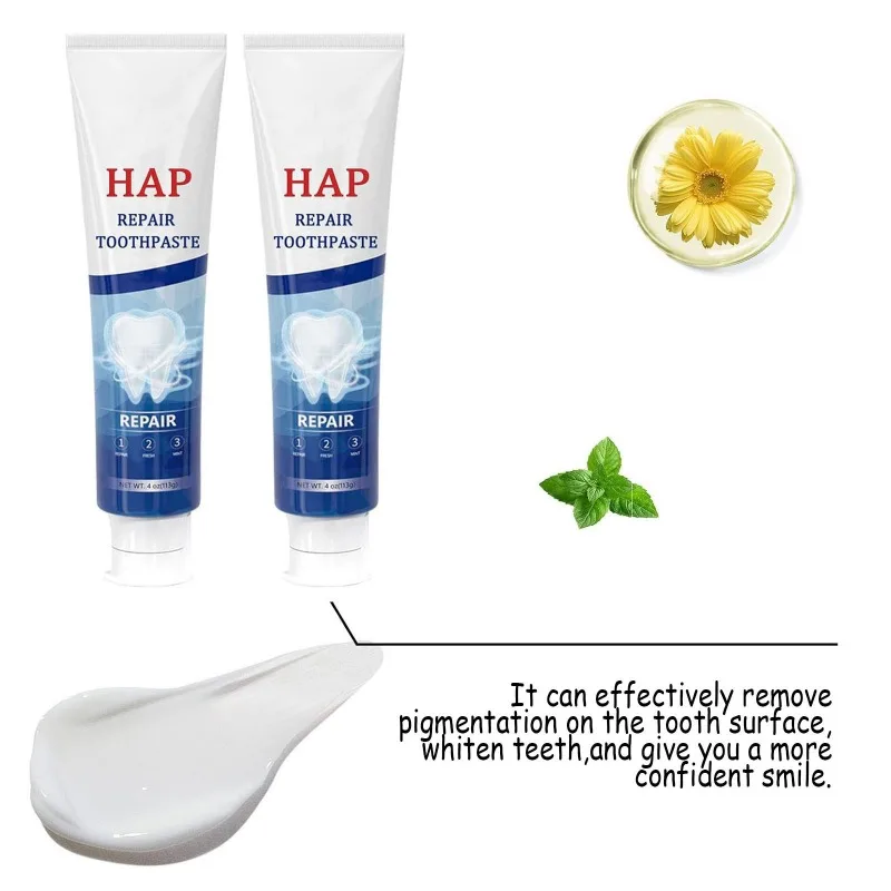 1Pcs Teeth Whitening Toothpaste Strengthening Fresh Breath Removing Yellow Teeth Cleaning Tooth Deep Cleaning Care Toothpaste