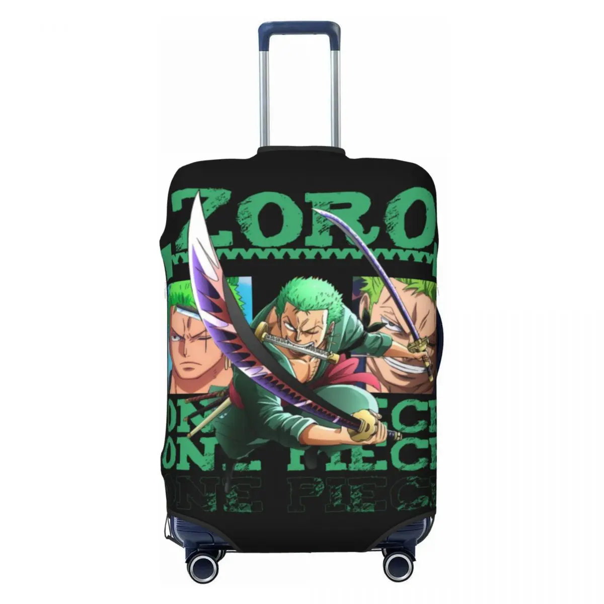 

Custom One Pieces Monkey Luffy Suitcase Cover Dust Proof Anime Travel Luggage Covers for 18-32 inch
