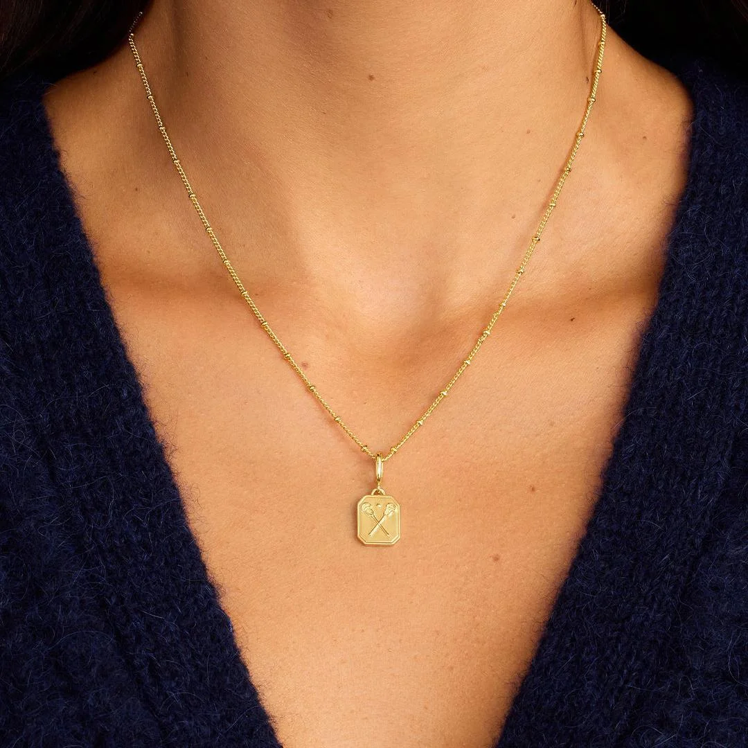 

Personalized Sports Series Pendant Necklace Volleyball Tennis Football Baseball Baseball Charm DIY Handmade Necklace For Women