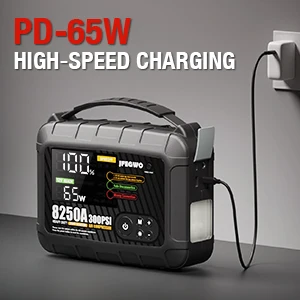 7 in 1 Portable Emergency Tool Kit Battery Pack Booster Charger Power Bank with Built-in Air Compressor and Car Jump Starter