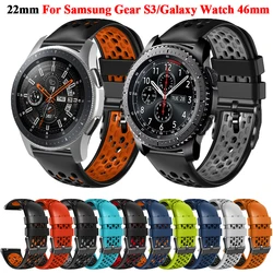 22mm Watch Straps For Samsung Galaxy Watch 3 Strap 45mm 46mm Silicone Strap Bracelet For Samsung Gear S3 Frontier Watchband Belt