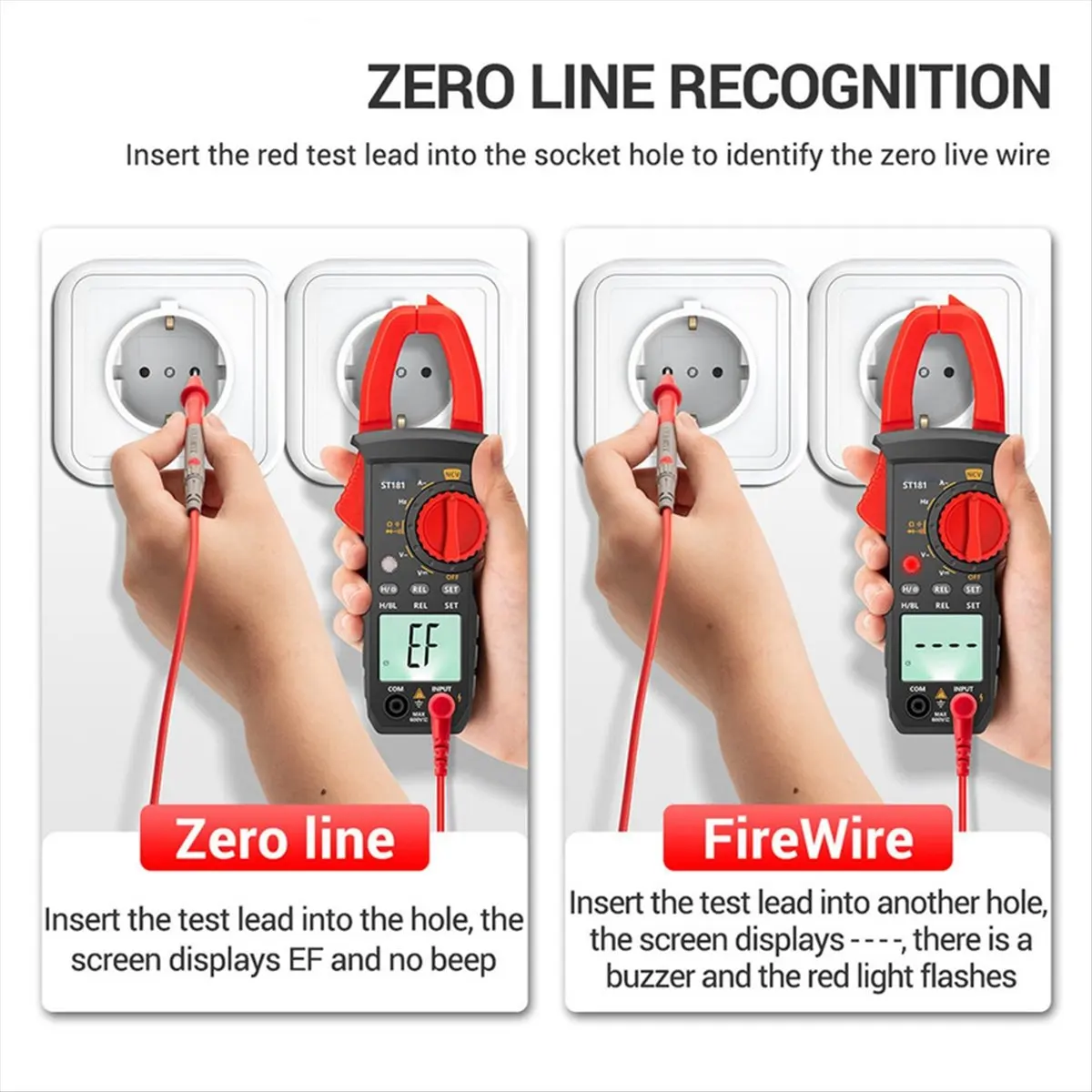 A74U Intelligent Digital Clamp Meter High Multimeter 400A Clamp Meter Digital Display Backlight Clamp Meter