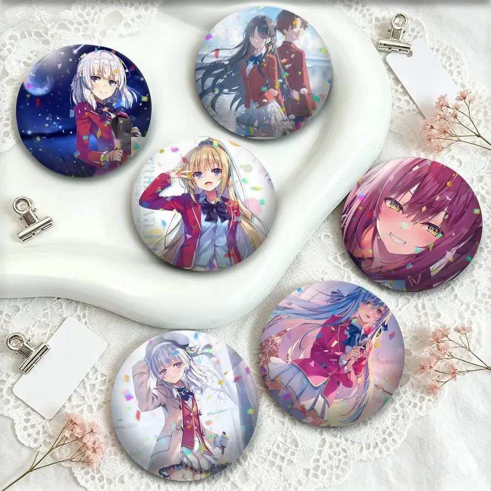 C-Classroom of the Elite  25mm 32mm 44mm 58mm 75mm Brooches Badges Pins for Accessories Gift