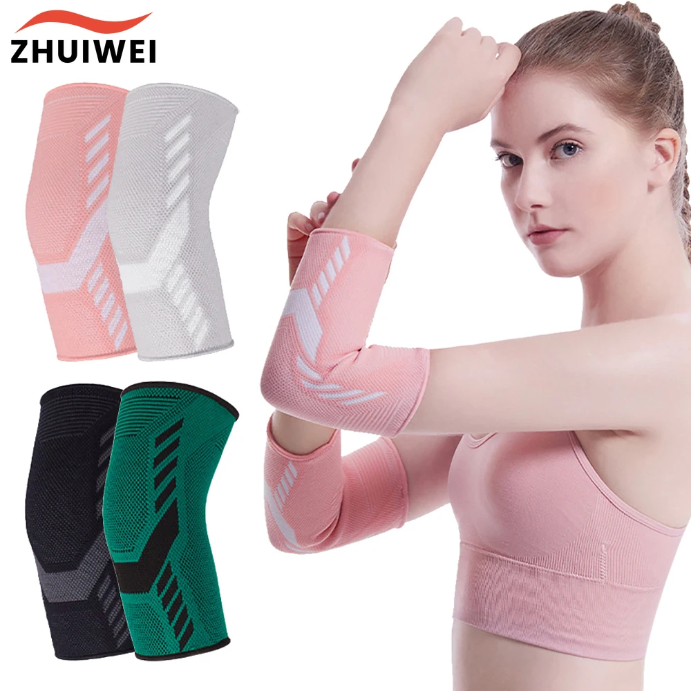 

1PCS Elbow Support Elastic Gym Sport Elbow Protective Pad Absorb Sweat Sport Basketball Arm Sleeve Elbow Brace