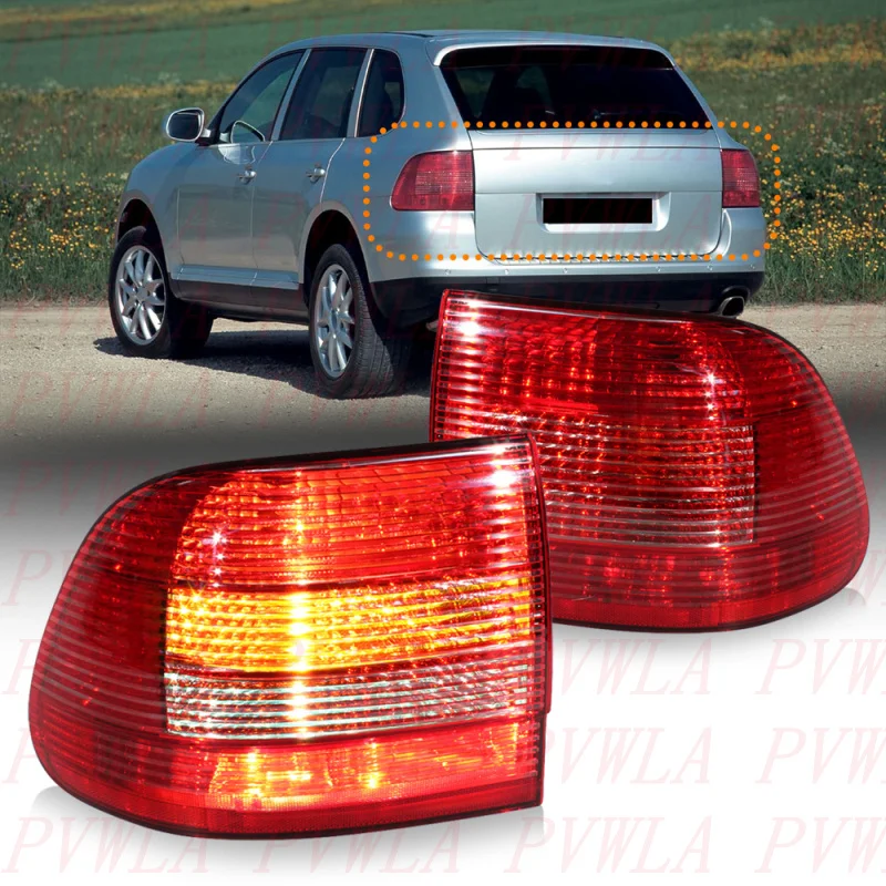 

For Porsche Cayenne 2003 2004 2005 2006 2007 Car accessories 1 Pair 6 Pin Tail Light Rear Brake Lamp 95563148500 95563148600