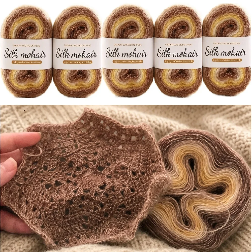 5pcs/250g Soft Blended Knitting Yarn  Comfortable Fiber Crochet Thread for Knitted DIY Sweaters Scarves Hats Handmade Winter