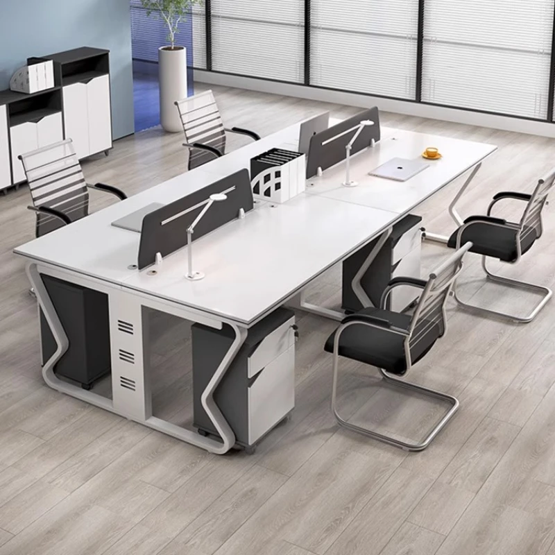 Комбинация офисного стола и стула, многофункциональная, удобная, современная, простая, без компьютера, рабочая станция, офисный стол.