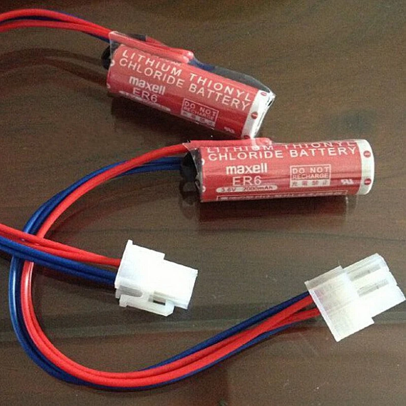 

1pce ER6 3.6V 2000mah PLC Lithium Battery With Large Plug