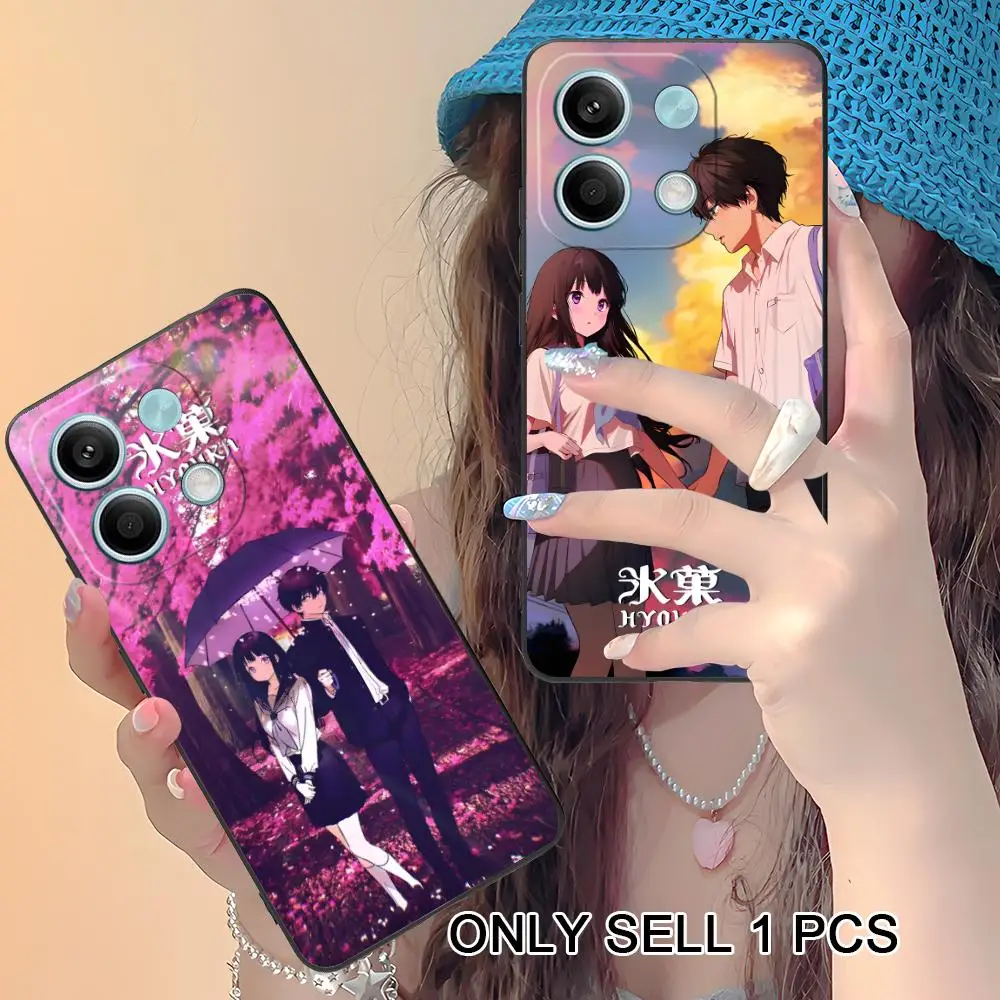 

Hyouka Chitanda Oreki Matte TPU Mobile Phone Case for Xiaomi Redmi Note 14 13 12 11 S Pro Plus 4G 5G Colorful Printing Cover