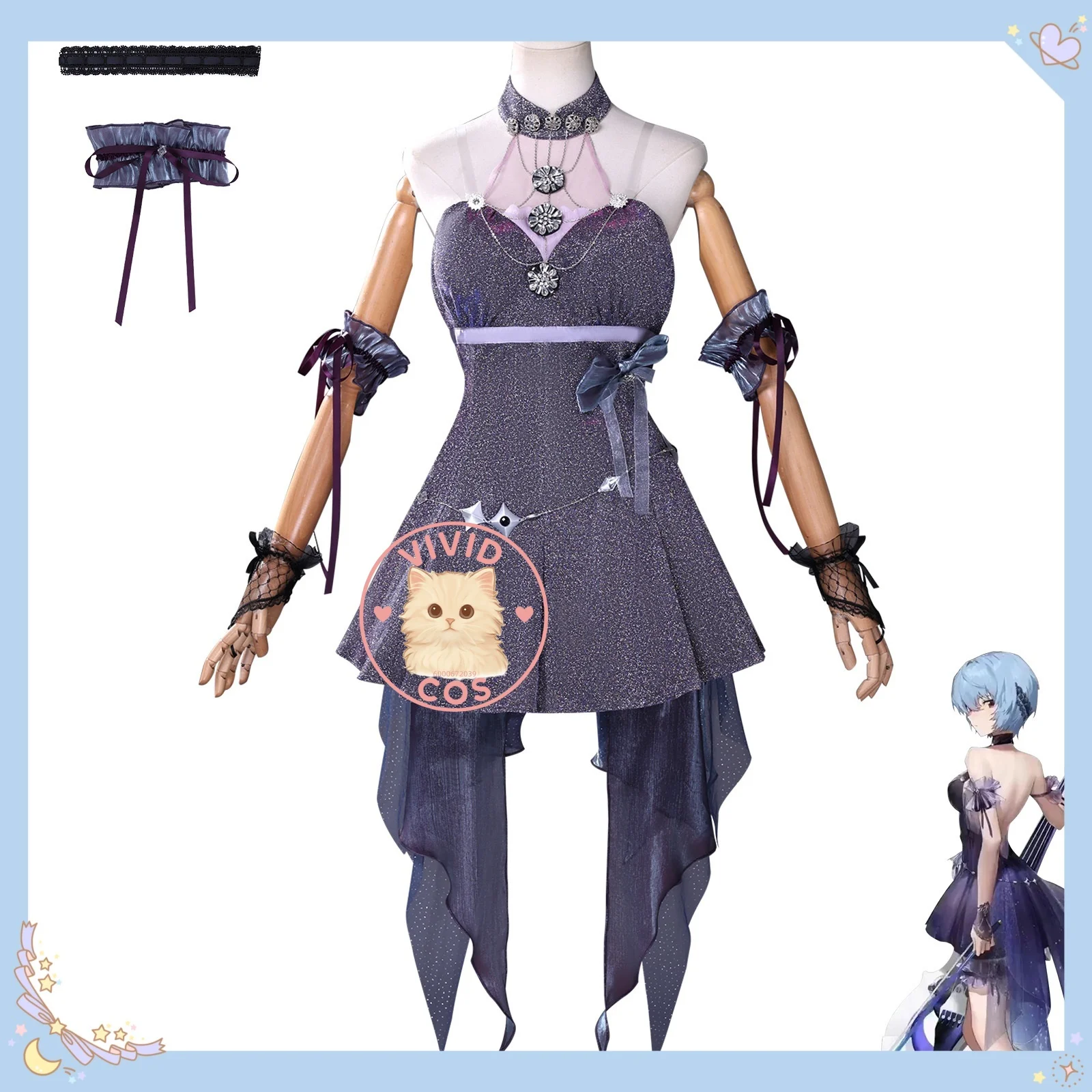 

NIKKE:Goddess of Victory Rei Ayanami Two-dimensional Cosplay Costume Collaboration Full Game Outfit Collection Anime-style Games