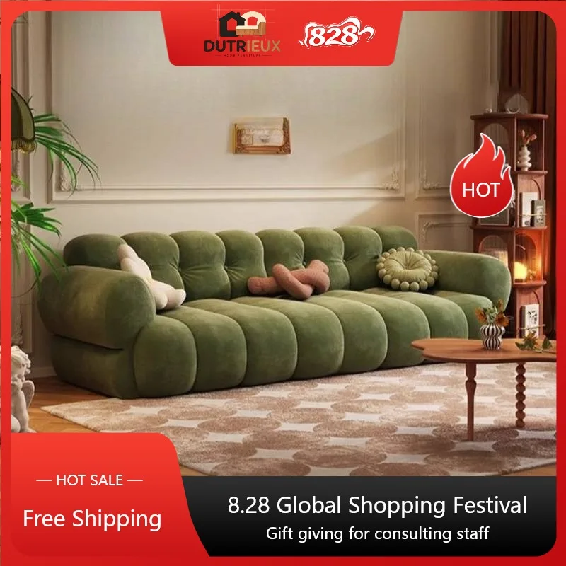Italian Designer Living Room Sofas Seater Green Cute Couch Living Room Sofas Lounges Modern Banken Woonkamer Furniture For Home